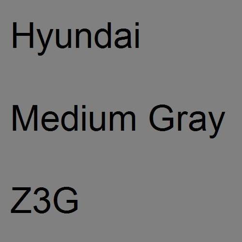 Hyundai, Medium Gray, Z3G.